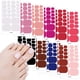 thumbnail image 4 of Pegatinas adhesivas para uñas de los pies, tiras de esmalte de uñas de los pies, calcomanías de manicura para mujeres, pegatinas de cobertura completa de Color sólido, 4 of 7