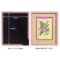 thumbnail image 4 of Fern with Crackle Mat (H) IV - Framed Print w/glass - Sunset Pink, 4 of 6