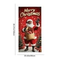 thumbnail image 3 of Fasiaou Christmas Door Banners Santa and Snowman Holiday Door Cover Hanging Flag Outdoor Front Porch Wall Decor For Home Party Decoration, Outdoor Christmas Door Decor, Holiday Door Hanger(B), 3 of 6