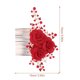 thumbnail image 2 of unbranded Peine Rojo Con Para Novia Accesorio De Duradero Y, 2 of 6