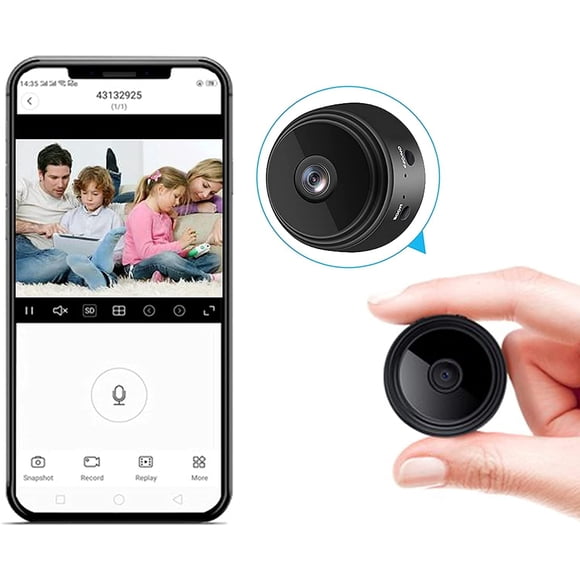 Cámara espía WiFi X W EI UNION 1080P con detección de movimiento