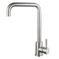 thumbnail image 1 of Grifo de cocina Grifo mezclador para fregadero Caño giratorio 360 Latón duradero Acero inoxidable cepillado Grifos de cocina antihuellas con aireador Abs Buena relación calidad-precio, 1 of 5