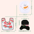 thumbnail image 2 of Juego de funda y alfombra para inodoro de Papá Noel, divertidas decoraciones navideñas para el baño, 2 of 5