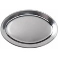 thumbnail image 4 of Soro Essentials- 18" x 12" Stainless Steel Oval Serving Platter 7mm Thickness Set of 2- Heavy Weight Serving Tray Party Food Display Tray Ideal for Serving Appetizer Charcuterie Food Snack Dessert, 4 of 6
