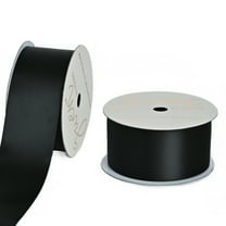 Gwen Studios 1.5" Black Satin Ribbon, 7 Yards