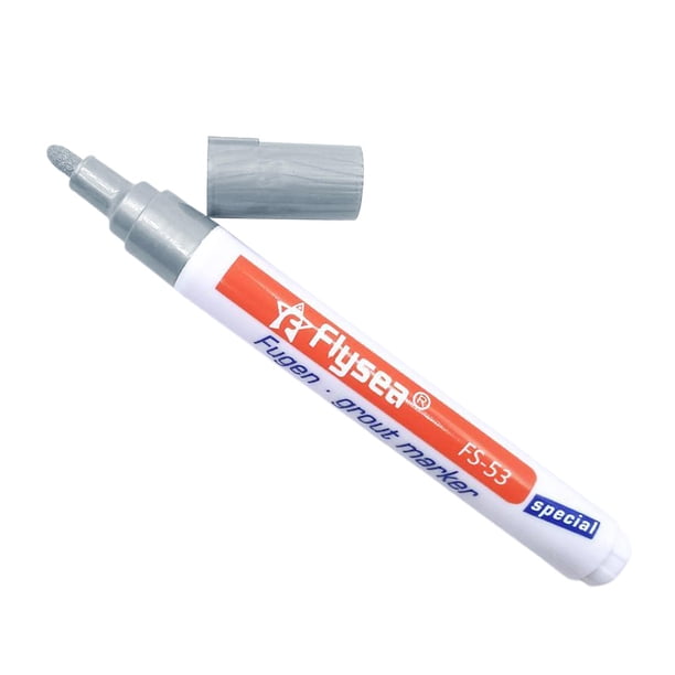 Rotuladores para de Lechada Colorfast, para , Cocina, Pared, , Restaurador, Bolígrafo para Lechada, de Reparación , De plata una plata BLESIY Rotulador de baldosas