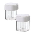 thumbnail image 1 of Oleegame 2PC Spice Dispenser Mini Kitchen Seasoning Quantitative Seasoning Jar Seasoning Jar Metering Seasoning Jar Quantitative Seasoning Bottle Kitchen Seasoning Jar Press Seasoning Jar White, 1 of 7