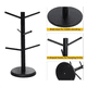 thumbnail image 5 of Soporte para Tazas de Café de Bambú con 6 , Soporte para Tazas Negro con Base Gruesa, Estante de Almacenamiento para Mostrador, 5 of 5