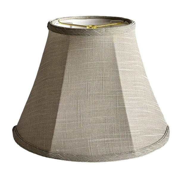 Pantalla de tela para lámpara de mesa, moderna y elegante, accesorios de decoración, cubierta para lámpara. Gris