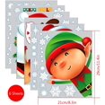 thumbnail image 4 of 6 Sheets Christmas , PVC Doubled-Sided Window Clings Snowflake Santa Claus Reindeer Decals for Christmas Window Decorations, 4 of 7