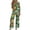 Orange, variant on Two Piece Sets For Women Halloween 3/4 Sleeve Print Fall Outfits Casual Crew Neck Shirts And Pants Lounge Sets Halloween Vacation Travel Outfits