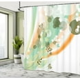 thumbnail image 4 of Ambesonne Floral Shower Curtain, Spring Themed Butterfly Leaf, 69"Wx70"L, Mint Green, 4 of 4