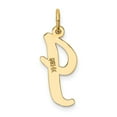 thumbnail image 2 of Auriga Fine Jewelry 14K Yellow Gold Large Script Letter I Initial Pendant for Women, 2 of 6