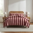 thumbnail image 3 of Virtu Twin Comforter Set, Striped Twin Size Comforter Set, 5-Pc All Season Bedding Comforter Set, Pink, 3 of 8