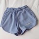 thumbnail image 1 of Pantalones cortos de dormir de estilo coreano para mujer, ropa de dormir bordada, pantalones de pijama de verano, ropa de casa, cintura elástica, ropa de habitación sólida, 1 of 4