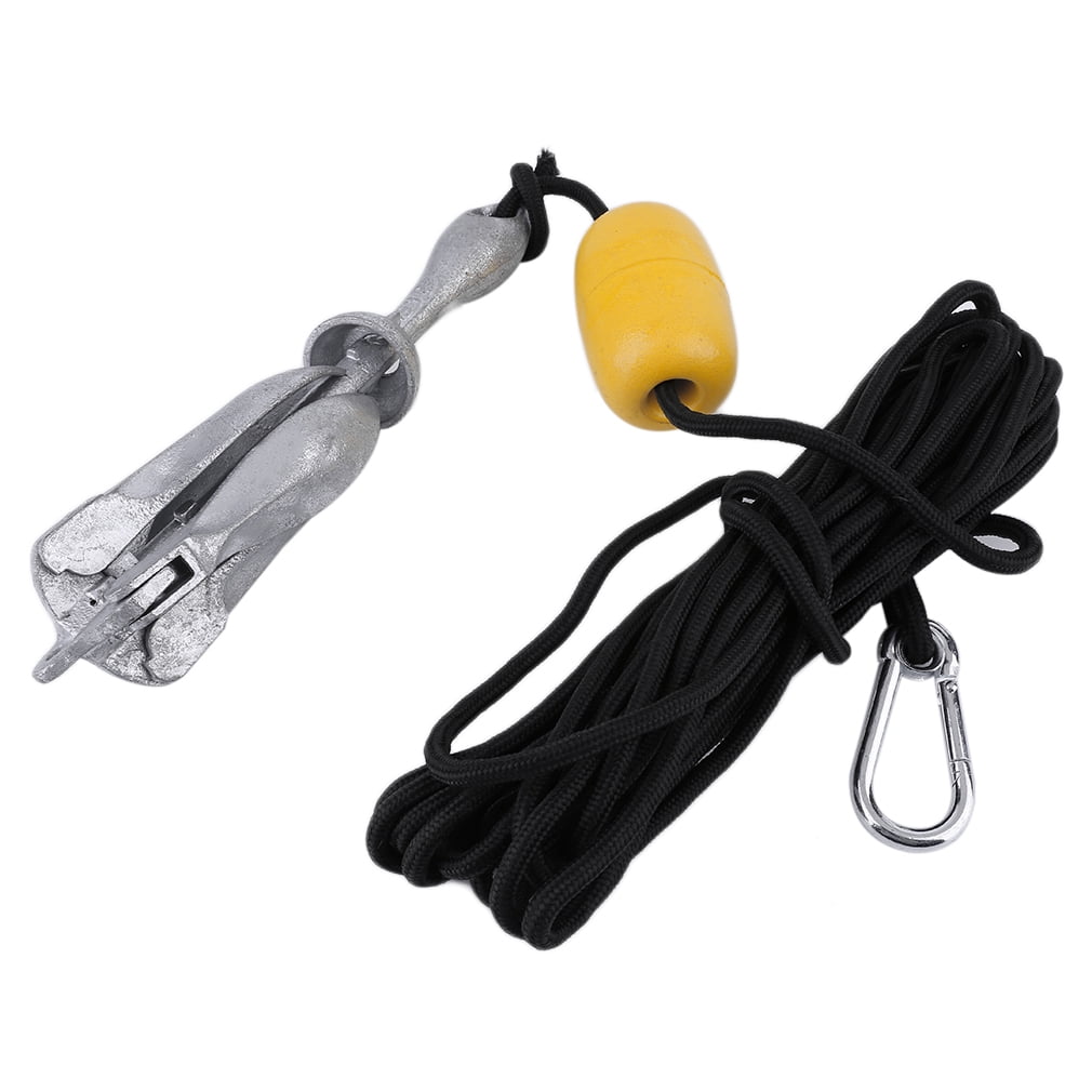 Folding Anchor Buoy Kit Set Rope Fishing Buoy Kit Canoe Raft Boat Jet Ski by konxa