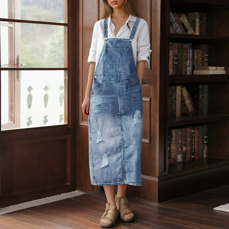 white christmas dresses Pascale Off Shoulder Denim Mini Dress - Washed Dark Blue main image 1