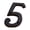 F, variant on Oalirro Antique Iron House Numbers & Letters Set - 26 Alphabet, 10 Digits, 2 Symbols for Creative Home, Garden, Shop Decor - Heavy Duty Rustic Black Coated Metal with Screws