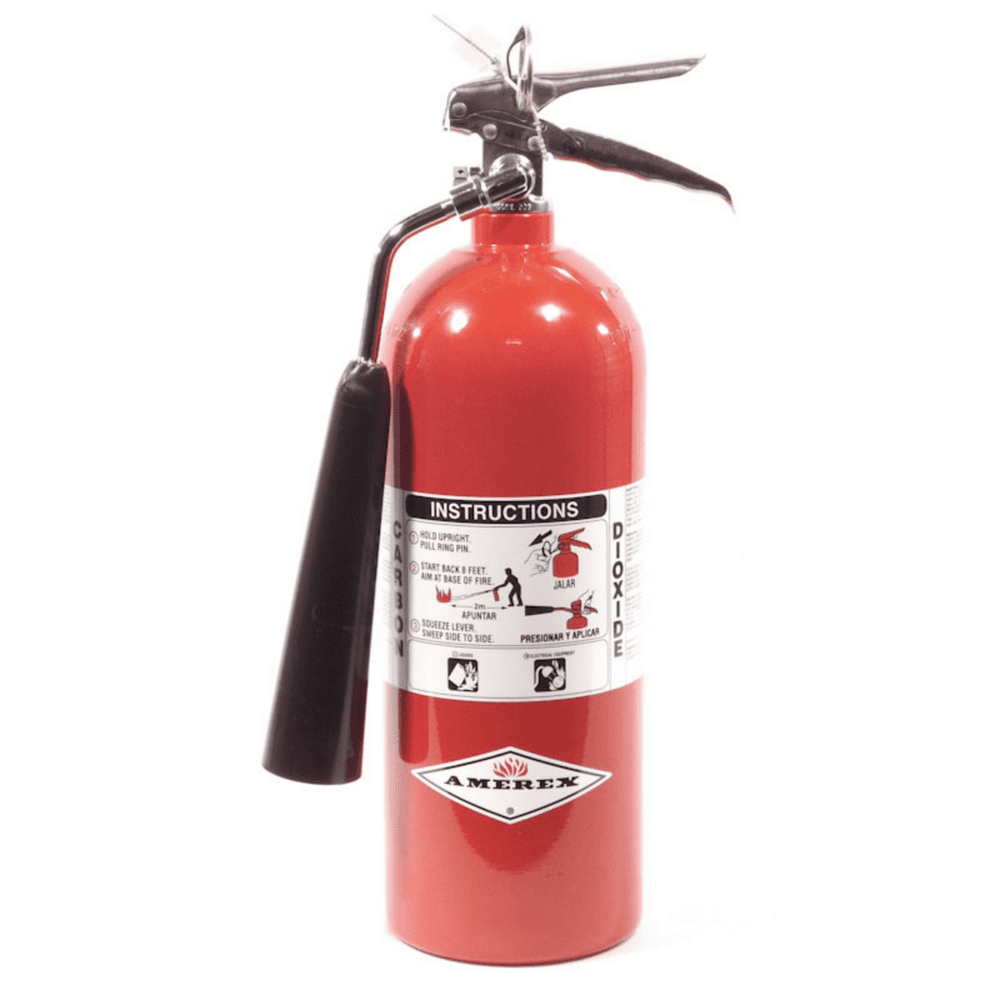 Amerex, Fire Extinguisher, 5 lb BC Fire Extinguisher, CO2, Carbon