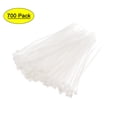 thumbnail image 1 of Cintas de cable blancas de 80 mm x 1.8 mm, ataduras de nylon autolock, paquete de 700, 1 of 5
