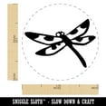 thumbnail image 2 of Flying Dragonfly with Spotted Wings Insect Darter Self-Inking Rubber Stamp Ink Stamper - Green Ink - Medium 1 Inch, 2 of 7