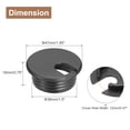 thumbnail image 2 of Uxcell 10Pack 38mm Cable Hole Cover ABS Desk Cable Wire Cord Grommet for Wire Organizer, 2 of 6