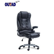 Heated Vibrating Massage Chair with 6 Wireless Massage Points Height&Back Adjustable Game Chair 360 Degree Rotation Computer Chair for Home Office On Sale