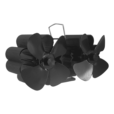 

Burning Stove Fireplace Fan Heat Powered Dual Motor Stove Fan