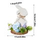 thumbnail image 3 of Adornos de Pascua de Madera: Conejos, Huevos de Pascua, Estilo Floral, Decoración Bucólica para El Hogar, Decoración de Escritorio., 3 of 6