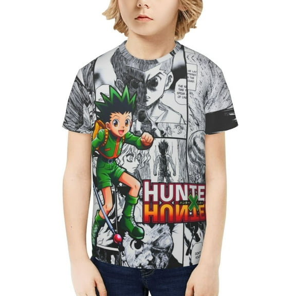 Hunter X Hunter Kids T-Shirt 3d Printed Graphic T-Shirts Boys And Girls Short Sleeve Shirts For Youth Kids X-Small