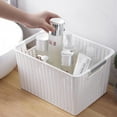 thumbnail image 4 of HANAMYA Organisateur de Panier de Rangement avec Poignée de 20 Litres en Blanc (Lot de 2), 4 of 4
