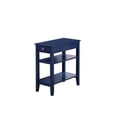 thumbnail image 1 of American Heritage Three-Tier End Table With Drawer in Blue Wood Finish, 1 of 3