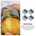 thumbnail image 3 of unbranded 4Ud Pelador De Papas Y Verduras Con Ergonómico Acero Inoxidable Azul, 3 of 7