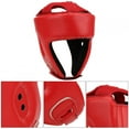 thumbnail image 4 of Protector De Cabeza, Casco De Boxeo Transpirable De Diseño Ergonómico Cómodo De Cuero PU Duradero Para Entrenamiento, 4 of 8