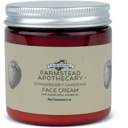 Farmstead Apothecary 100% Natural Anti-Aging Face Cream, Strawberry Gardenia 4
