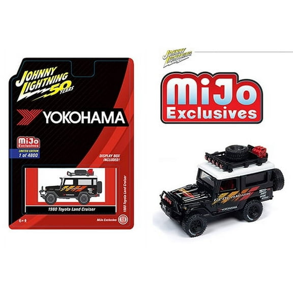1980 Toyota FJ40 Land Cruiser "Yokohama Geolandar" Limited Edition to 4,800 pieces Worldwide 1/64 Diecast Model Car by Johnny Lightning