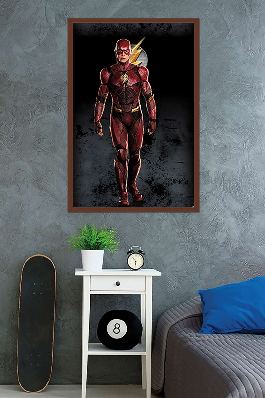 DC Comics Movie - Justice League - The Flash Wall Poster, 22.375" x 34", Framed
