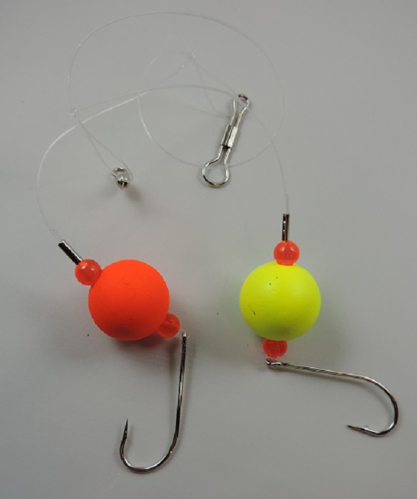Hurricane Bluefish 1" Rig Floats with Hook, Size 3/0, BF1940-3/0