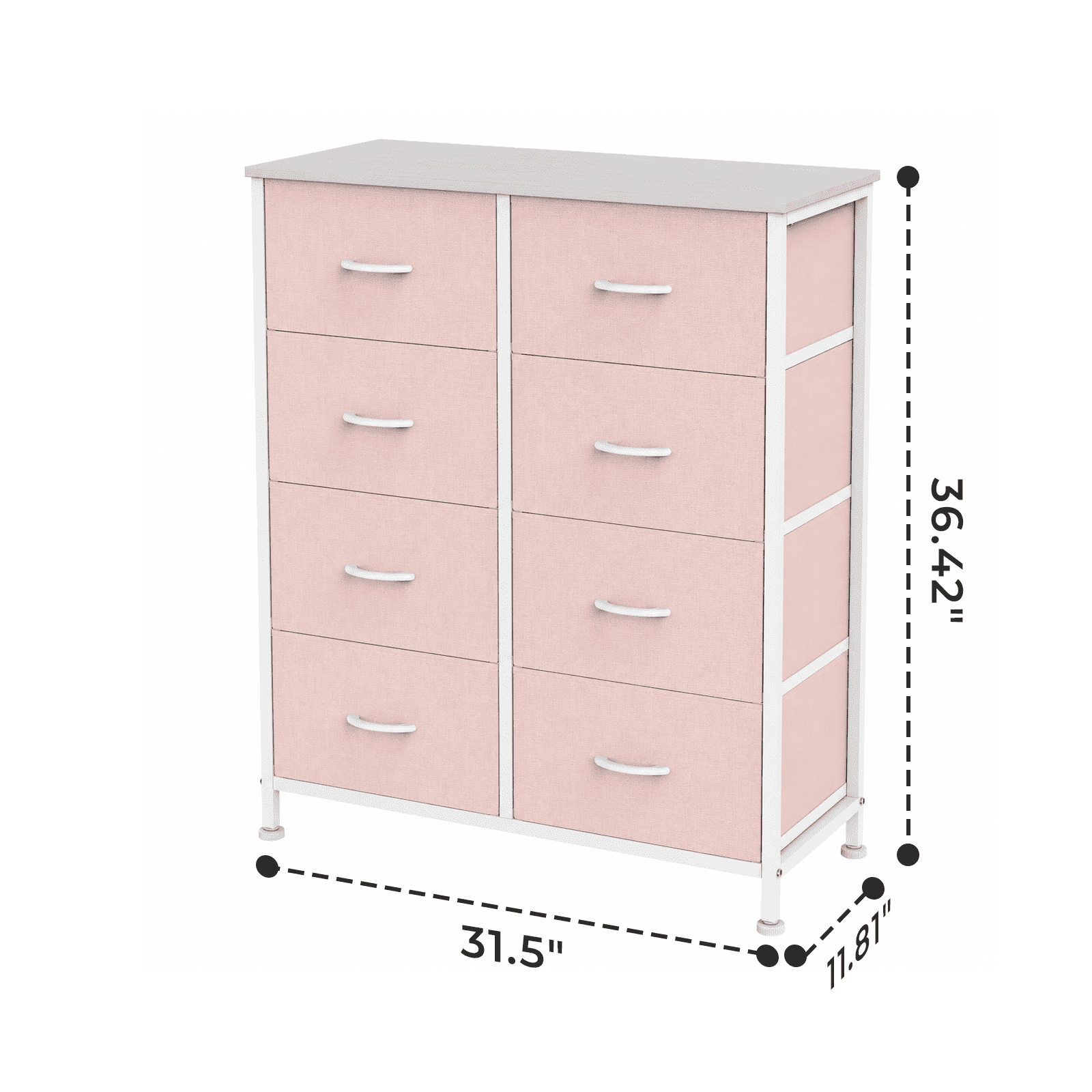 Alvantor 7/8/9-Dresser, Dresser for Bedroom Organizer Storage, Fabric Storage Tower with Sturdy Steel Frame, Wooden Top & Easy Pull Fabric Bins, Dresser for Living Room Entryway Clothes Organization