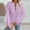 05-Purple, variant on Women's Half Zip Sweatshirt Crew Neck Long Sleeve Cable Knit Pullover Tops 08-White S