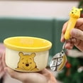 thumbnail image 4 of Ceramic Tableware Set - 1 Bowl and 1 Spoon, Microwave, Oven and Dishwasher Safe, Cute Cartoon Design, Round Bowl and Spoon, 4 of 13
