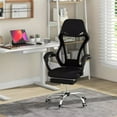 thumbnail image 2 of Harmijoy Computer Desk Chair , Ergonomic Height Adjustable Mesh Office Chair w/ Footrest,  Tilting Backrest, Integrated  Armrests, 2 of 8