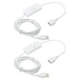thumbnail image 1 of Cable de Extensión USB Uxcell con Interruptor de Encendido y Apagado, Cable de Alimentación con Interruptor de Palanca para Transferencia de Datos para Tira LED Blanco 6.56 ft 2, 1 of 6