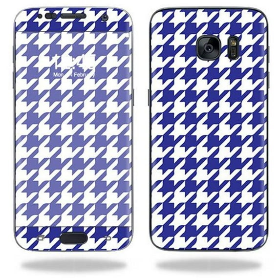 MightySkins SAGS7ED-Blue Houndstooth Skin for Samsung Galaxy S7 Edge - Blue Houndstooth