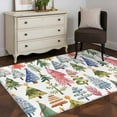 thumbnail image 5 of Christmas Tree Area Rug 4x6 Washable Rug Non Slip Xmas Trees Winter Botanical Abstract Large Area Rug Indoor Floor Carpet for Entryway Bedroom Kitchen Living Room Home Office Dining Room Nursery, 5 of 8