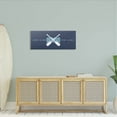 thumbnail image 2 of Life Better At Lake Crossed Oars Typography Graphic Art Gallery Wrapped Canvas Print Wall Art, 2 of 7