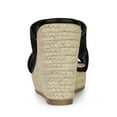 thumbnail image 3 of BLISSFUL STEP Sandales Compensées à Plateforme Espadrille à Enfiler pour Femmes, 3 of 6
