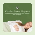 thumbnail image 2 of Sage Green Organic Cotton King Blanket - GOTS Certified, Breathable, Cal King/King, 2 of 8