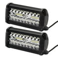 thumbnail image 1 of 7Inch 1Pcs 400W Spot & Flood Combo Bar Driving Waterproof Led Work Light Triple Rows Off-Road Truck Car Atv Suv Cabin Boat, 1 of 2