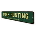 thumbnail image 4 of Gone Hunting Novelty Decor, Metal Wall Sign - 4x18 Inches, 4 of 4